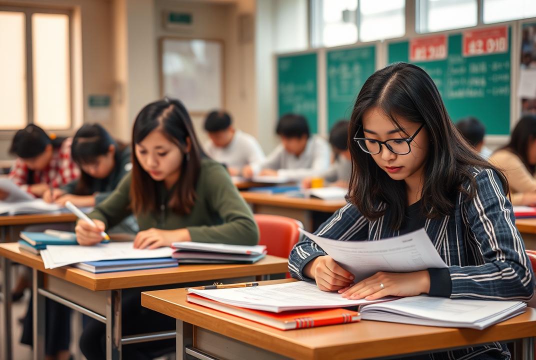Học viên ôn luyện thi JLPT tại Trung tâm Nhật Ngữ Cần Thơ
