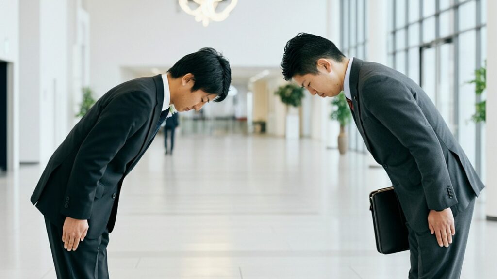 Chào hỏi kính trọng theo phong cách công sở Nhật Bản